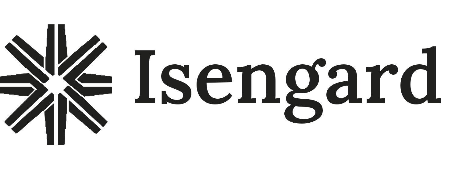 Isengard lockup, black on light